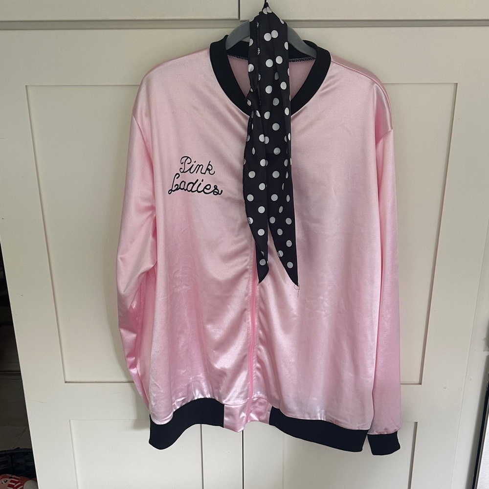 Retro Vintage 1950’s Pink Ladies Jacket and Scarf - Picture 2 of 13